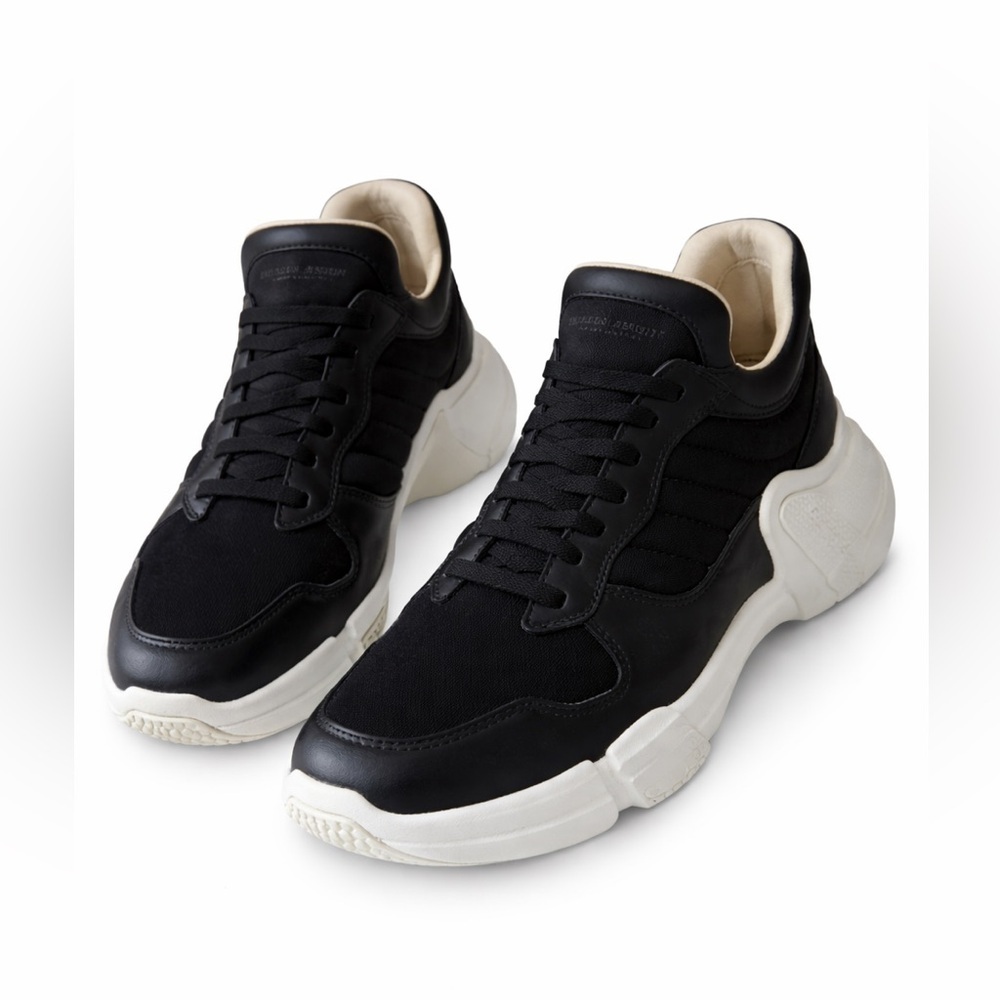 Mark Nason Neo Block Amped Black Leather Sneaker Chunky Sole
